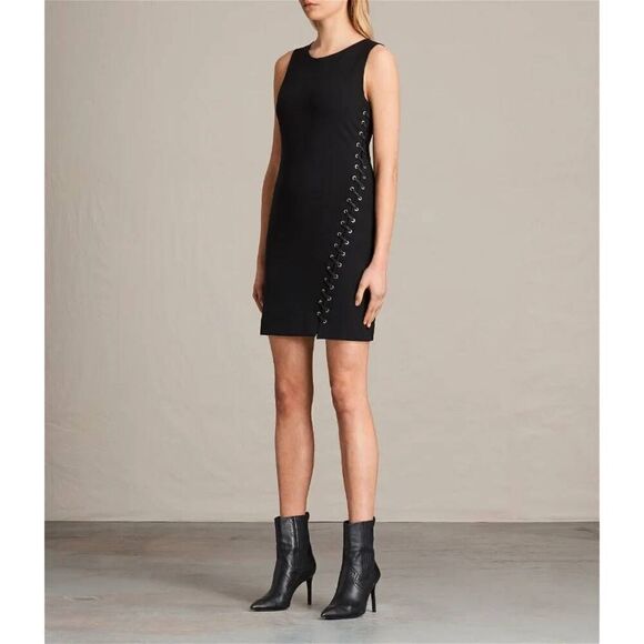 AllSaints Amara Laced Dress - Picture 3 of 12